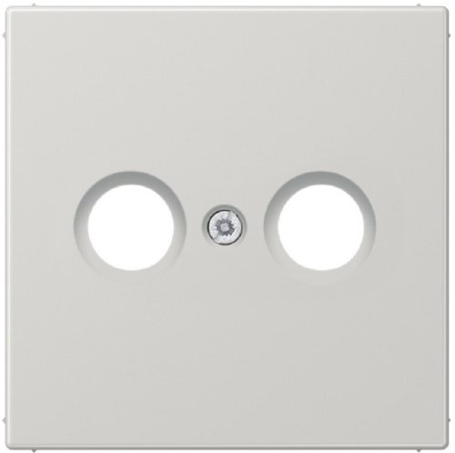 Лицевая панель Jung LS990 для 2-м. розетки TV+R серый картинка